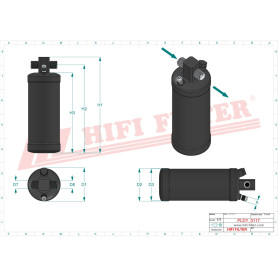 DESHYDRATEUR CLIMATISATION RÉF. DYH90020 - HIFI FILTER
