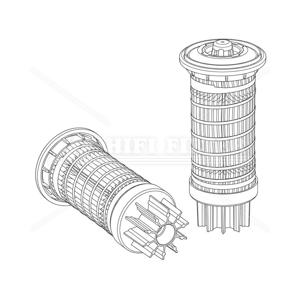 Filtre à gasoil séparateur d'eau HIFI SN40879 pour Lindner, Merlo