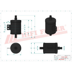 DESHYDRATEUR CLIMATISATION RÉF. DYH90011 - HIFI FILTER DESHYDRATEUR CLIMATISATION RÉF. DYH90011 - HIFI FILTER
