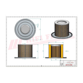 FILTRE A AIR RÉF. SA17003 - HIFI FILTER