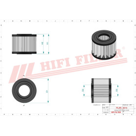 FILTRE A AIR RÉF. SA12532 - HIFI FILTER