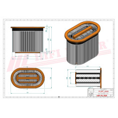 FILTRE A AIR RÉF. SA17560 - HIFI FILTER FILTRE A AIR RÉF. SA17560 - HIFI FILTER