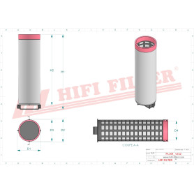 FILTRE A AIR RÉF. SA17603 - HIFI FILTER