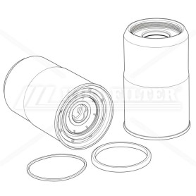 Filtre à gasoil séparateur d'eau HIFI SN40922 pour John Deere