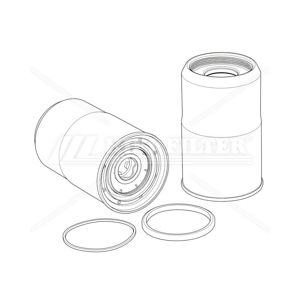 Filtre à gasoil séparateur d'eau HIFI SN40922 pour John Deere