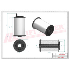 FILTRE AERATION MOTEUR RÉF. SAO6196 - HIFI FILTER FILTRE AERATION MOTEUR RÉF. SAO6196 - HIFI FILTER