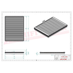 FILTRE HABITACLE RÉF. SC50346 - HIFI FILTER FILTRE HABITACLE RÉF. SC50346 - HIFI FILTER