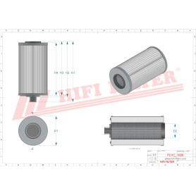 FILTRE HYDRAULIQUE RÉF. SH66376 - HIFI FILTER
