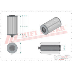 FILTRE HYDRAULIQUE RÉF. SH66376 - HIFI FILTER