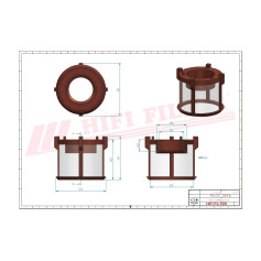 FILTRE A GASOIL RÉF. SN70160 - HIFI FILTER