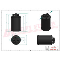 DESHYDRATEUR CLIMATISATION RÉF. DYH90005 - HIFI FILTER DESHYDRATEUR CLIMATISATION RÉF. DYH90005 - HIFI FILTER