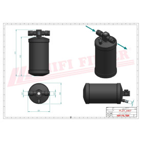 DESHYDRATEUR CLIMATISATION RÉF. DYH60005 - HIFI FILTER