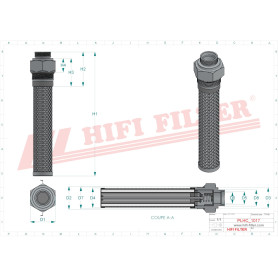 FILTRE HYDRAULIQUE RÉF. SH62504 - HIFI FILTER