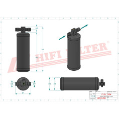 DESHYDRATEUR CLIMATISATION RÉF. DYH90012 - HIFI FILTER