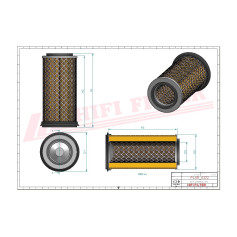 FILTRE A AIR RÉF. SA16637 - HIFI FILTER