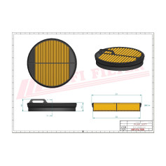 FILTRE A AIR RÉF. SA16438 - HIFI FILTER FILTRE A AIR RÉF. SA16438 - HIFI FILTER