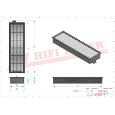 FILTRE HABITACLE RÉF. SC50355 - HIFI FILTER FILTRE HABITACLE RÉF. SC50355 - HIFI FILTER