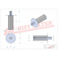 FILTRE HYDRAULIQUE RÉF. SH77969 - HIFI FILTER