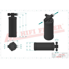 DESHYDRATEUR CLIMATISATION RÉF. DYH70011 - HIFI FILTER