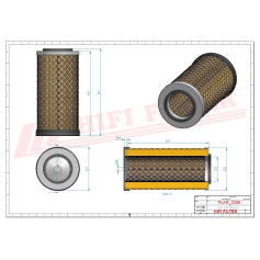 FILTRE A AIR RÉF. SA10856 - HIFI FILTER FILTRE A AIR RÉF. SA10856 - HIFI FILTER