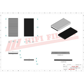 KIT FILTRE HABITACLE RÉF. KC50391 - HIFI FILTER