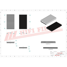 KIT FILTRE HABITACLE RÉF. KC50391 - HIFI FILTER KIT FILTRE HABITACLE RÉF. KC50391 - HIFI FILTER