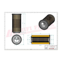 FILTRE A AIR RÉF. SA14011 - HIFI FILTER FILTRE A AIR RÉF. SA14011 - HIFI FILTER