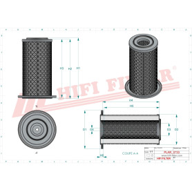 FILTRE A AIR RÉF. SA17440 - HIFI FILTER