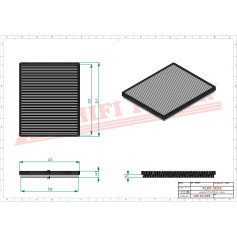 FILTRE HABITACLE RÉF. SC90503 - HIFI FILTER FILTRE HABITACLE RÉF. SC90503 - HIFI FILTER