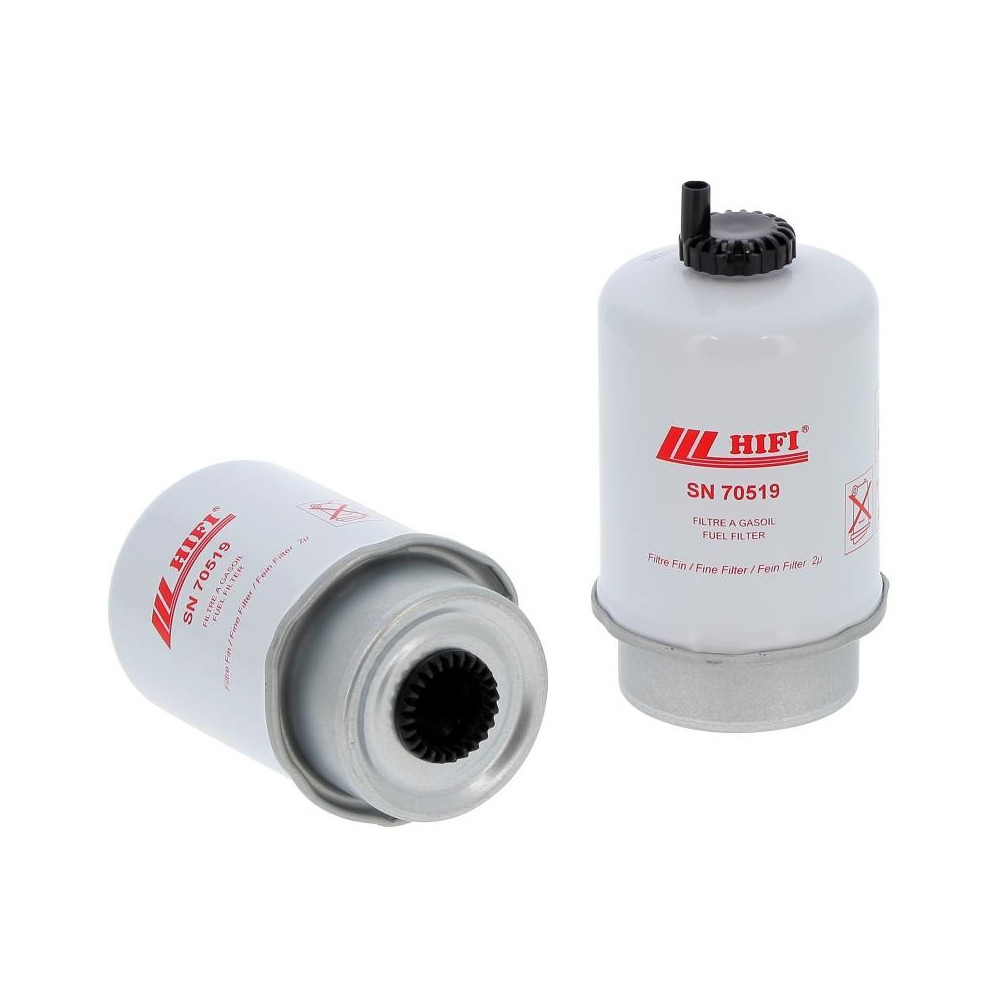 Filtre à gasoil HIFI SN70519 pour JCB, Merlo