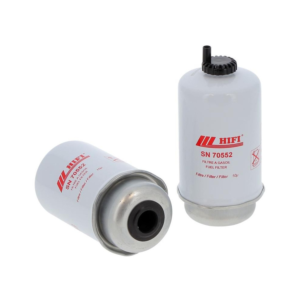 Filtre à gasoil HIFI SN70552 pour Deutz-fahr, Same, Huerlimann
