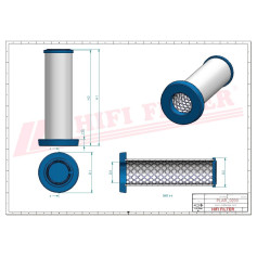 FILTRE A AIR RÉF. SA16505 - HIFI FILTER FILTRE A AIR RÉF. SA16505 - HIFI FILTER