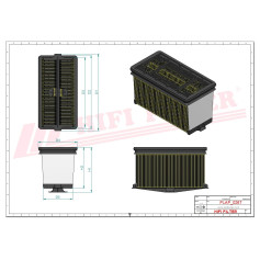FILTRE A AIR RÉF. SA16782 - HIFI FILTER FILTRE A AIR RÉF. SA16782 - HIFI FILTER
