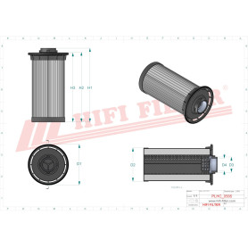 FILTRE HYDRAULIQUE RÉF. SH74531 - HIFI FILTER