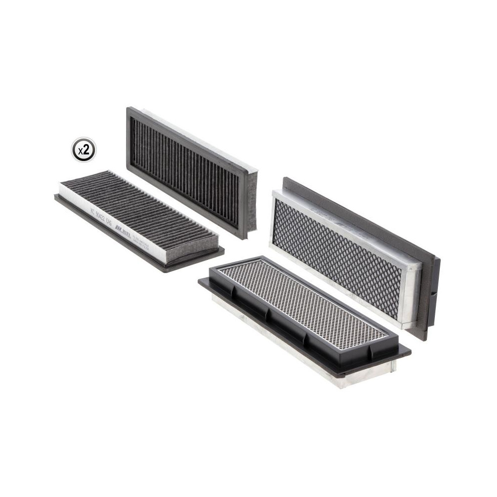 Kit de filtration habitacle HIFI KC90422CAG pour John Deere