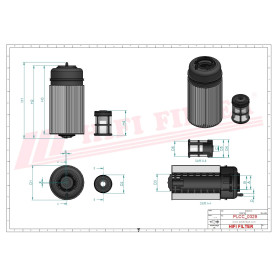 KIT FILTRE A GASOIL RÉF. KN70446 - HIFI FILTER
