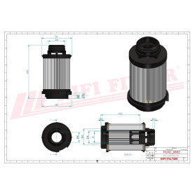 Filtre hydraulique HIFI SH51419 pour Holmer