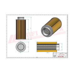 FILTRE HYDRAULIQUE RÉF. SH59046 - HIFI FILTER