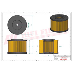FILTRE A AIR RÉF. SA12190 - HIFI FILTER FILTRE A AIR RÉF. SA12190 - HIFI FILTER