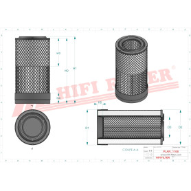 FILTRE A AIR RÉF. SA16627 - HIFI FILTER