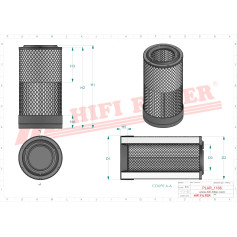 FILTRE A AIR RÉF. SA16627 - HIFI FILTER FILTRE A AIR RÉF. SA16627 - HIFI FILTER