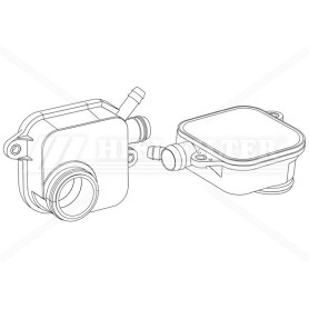 Filtre d'aération moteur HIFI SAO7128 pour Case, New Holland