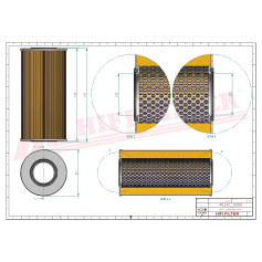 FILTRE HYDRAULIQUE RÉF. SH52125 - HIFI FILTER FILTRE HYDRAULIQUE RÉF. SH52125 - HIFI FILTER