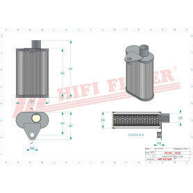 FILTRE HYDRAULIQUE RÉF. SH630259 - HIFI FILTER