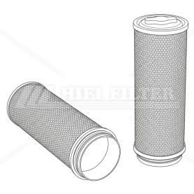 Filtre à air HIFI SA17593 pour Claas