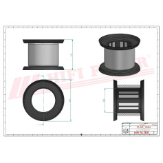 FILTRE AERATION MOTEUR RÉF. SAO5233 - HIFI FILTER FILTRE AERATION MOTEUR RÉF. SAO5233 - HIFI FILTER