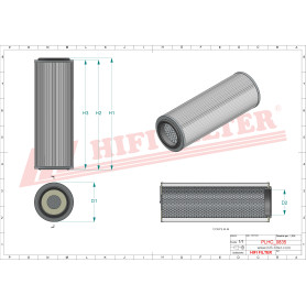 FILTRE HYDRAULIQUE RÉF. SH62518 - HIFI FILTER