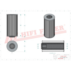 FILTRE HYDRAULIQUE RÉF. SH63352 - HIFI FILTER FILTRE HYDRAULIQUE RÉF. SH63352 - HIFI FILTER