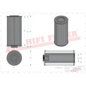 FILTRE HYDRAULIQUE RÉF. SH74034 - HIFI FILTER