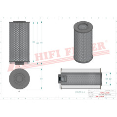 FILTRE HYDRAULIQUE RÉF. SH74034 - HIFI FILTER FILTRE HYDRAULIQUE RÉF. SH74034 - HIFI FILTER